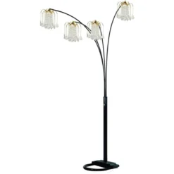 BLACK 4-HEAD CRYSTAL INSPIRED ARCH FLOOR LAMP -Bold Design Store GUEST 07379bf4 088e 480f 82df 4ed75d4ca8f3