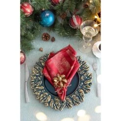 8 Pack Plastic Charger Plate, D14in