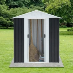 5X3 Feet Dark Grey Outdoor Storage Shed With Aluminum Alloy Frame (old SKU W2794P195736) 9 5X3 Feet Dark Grey Outdoor Storage Shed With Aluminum Alloy Frame (old SKU W2794P195736) -Bold Design Store GUEST 081e7802 b55f 4b86 a6b7 a0869ae90ec6