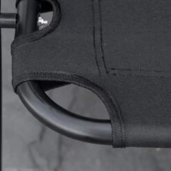 Double Folding Camping Chair, Loveseat For 2 Adults, Portable Camping Couch With Wood Armrest & Cupholders, For Backpacking, Beach, Travel, Black -Bold Design Store GUEST 087c656c 3c44 4685 b503 3692cc730248