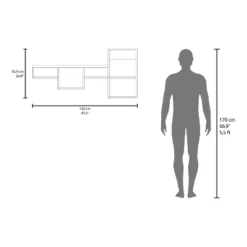 Globe Wall-Mounted Shelf Unit With 5 Shelves, Black -Bold Design Store GUEST 08ae677b dea0 458c ad34 e48f0e707da3