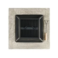 28" MGO Wood Burning Outdoor Fire Pit With Lid - Natural Stone 13 28" MGO Wood Burning Outdoor Fire Pit With Lid - Natural Stone -Bold Design Store GUEST 09f11965 893e 4d3a 86de fe093733b836