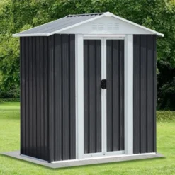5X3 Feet Dark Grey Outdoor Storage Shed With Aluminum Alloy Frame (old SKU W2794P195736) 11 5X3 Feet Dark Grey Outdoor Storage Shed With Aluminum Alloy Frame (old SKU W2794P195736) -Bold Design Store GUEST 0d6c89fb 962a 45de a8fc 8176b8718ec9