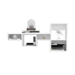 Wallshe 47" Wide 7-Tier Wall Shelf, Cube Shelf Modular Shelf For Living Room, Home Office, Bedroom White -Bold Design Store GUEST 0dafff75 9798 44ca b231 e9b456f13bfb