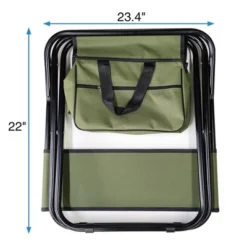 2-piece Folding Outdoor Chair With Storage Bag, Portable Chair For Indoor, Outdoor Camping, Picnics And Fishing,Green -Bold Design Store GUEST 0f14112d a5fe 4a7a ab36 9775964cd26b