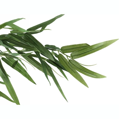 Artificial Plant, 50" Tall, Bamboo Tree, Indoor, Faux, Fake, Floor, Greenery, Potted, Decorative, Green Leaves, Black Pot 3 Artificial Plant, 50" Tall, Bamboo Tree, Indoor, Faux, Fake, Floor, Greenery, Potted, Decorative, Green Leaves, Black Pot - Image 3