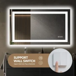 48x30 Inch Frameless LED Bathroom Mirror,Smart Mirror -Bold Design Store GUEST 120d8c6b b659 458b 89f1 400197f52335