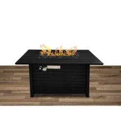 24" H X 54" W Steel Outdoor Fire Pit Table With Lid -Bold Design Store GUEST 16046716 f2b0 4ec9 a9ea 835e2d205732