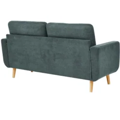 67.7" Wide Mid-Century Modern Polyester Tufted Loveseat Sofa With Wooden Legs -Bold Design Store GUEST 16ed5bdf 1f0e 4c86 ad3a 117b10af3439
