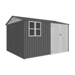 8X10FT Outdoor Storage Shed With Thickened Galvanized Steel,with Sloped Roof & Double Lockable Door,with 6 Vents, For Backyard Garden Bike,Lawnmower -Bold Design Store GUEST 17059194 83bb 45c0 84b0 85e140c4eb00