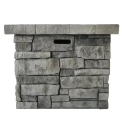 30" Outdoor Square MgO Propane Fire Pit - 40,000 BTU, Grey -Bold Design Store GUEST 1a2ab829 73ec 4b9d ad50 0d77e51515e5