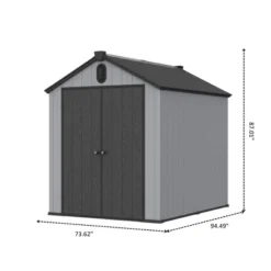 XWT012-1 6*8ft Resin Plastic Storage Shed For Backyard Garden Big Spire Tool Storage -Bold Design Store GUEST 1a7361cc fa48 4cf2 9a19 44e29594ada6