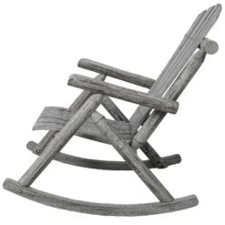Wooden Porch Rocker Chair,Durable Wooden Porch Rocker Chair,Fir Log Rocking Chair,Patio Rockers For Outside,Garde.Light Gray Color -Bold Design Store GUEST 1cad6a43 fd1a 4393 8215 88e84a43797f