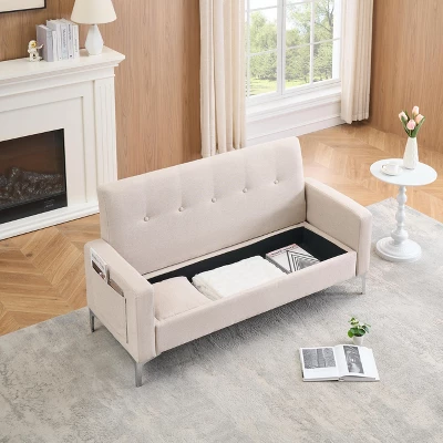 Multi-functional Storage Comfortable Double Sofa,Suitable For Living Room, Apartment, Home Office 9 Multi-functional Storage Comfortable Double Sofa,Suitable For Living Room, Apartment, Home Office - Image 9
