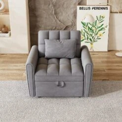 38.2inch Foldable Large-size Sofa Bed, Modern Polyester Single Sofa, Sofa Bed With Adjustable Backrest, 3 Positions And Pillows, Suitable -Bold Design Store GUEST 1d5e3ab8 00eb 413e a406 7dd1c250b0fe