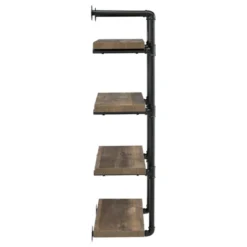 Black And Rustic Oak 4-tier Wall Shelf 10 Black And Rustic Oak 4-tier Wall Shelf -Bold Design Store GUEST 1d9b2b89 17b1 429f b8eb e38cc1958c23