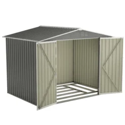 8 X 6 FT Outdoor Waterproof Garden Tool Storage Sheds With Metal Foundation With Floor Frame,with Lockable Doors & Air Vents, For Backyard, Lawn, Gray -Bold Design Store GUEST 20047465 9d8c 4699 b8dd 25588189dc53