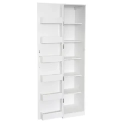 Kitchen Pantry Cabinet, White Freestanding Buffet Cupboards Sideboard With Doors & Shelves, For Kitchen, Living Room And Dinning Room -Bold Design Store GUEST 20568d91 3ebb 40ac 9877 45f2cb2d0ed3