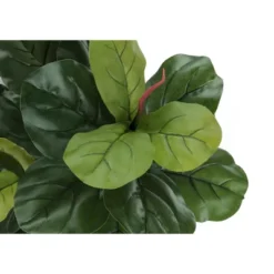 Artificial Plant, 47" Tall, Fiddle Tree, Indoor, Faux, Fake, Floor, Greenery, Potted, Real Touch, Decorative, Green Leaves, Black Pot -Bold Design Store GUEST 22f78361 ef77 42da 86db a676114b67ec