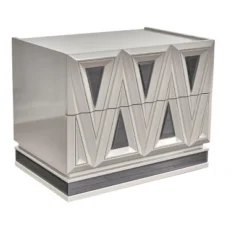 Lavita Modern & Contemporary Style 2-Drawer Night Stand Made With Wood And Gold Accents In River Sand Grey Same AsG150109278 (NJ Inventory) -Bold Design Store GUEST 23ed9caa a0b5 44ee b570 41d5c464027f