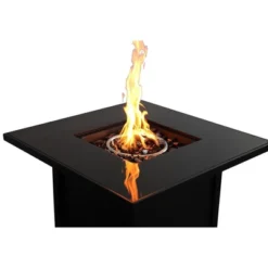 Outdoor Fire Pit For Outdoor Home Garden Backyard Fireplace (30 Inch Steel Black Color)