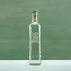 Drop Glass Water Bottle With Ceramic Stopper-750 ML -Bold Design Store GUEST 25c36fc6 5462 407c 8080 c94e93be5e78