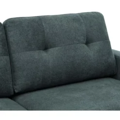 67.7" Wide Mid-Century Modern Polyester Tufted Loveseat Sofa With Wooden Legs -Bold Design Store GUEST 26b7a8b8 3141 4cb1 abba b8a9ba78d0b0