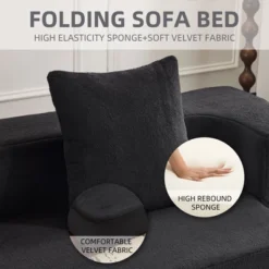 Ebern Designs Transformable Sectional Sofa With 3 Ottoman Stools - Supportive Polyester Fold-Out Bed, Compact Polyester Lounger For Small Spaces Home -Bold Design Store GUEST 29770767 3124 40a3 8efc a874d420368f