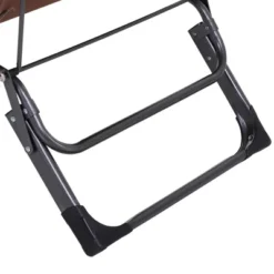 Outsunny Folding Chaise Lounge Chair For Outside, 2-in-1 Tanning Chair With Pillow & Pocket, Adjustable Pool Chair For Beach, Patio, Lawn, Deck, Brown