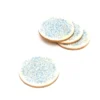 Resin Coaster Set-Dia 4in, Set Of 4