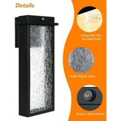 Outdoor Light Fixture Wall Light,Anti-Rust Wall Lantern Outside Wall Sconce, Integrated LED Porch Light For Garage Patio Doorway -Bold Design Store GUEST 2c7e1be2 066c 4f44 9928 bf3e40e315c4