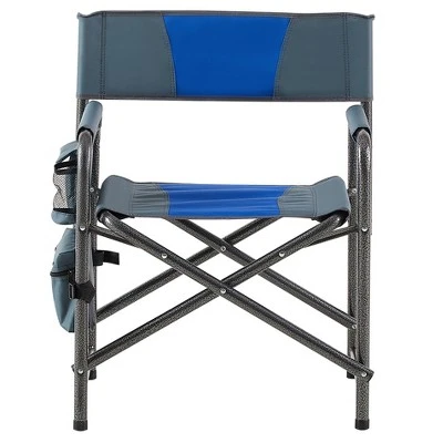 2-piece Padded Folding Outdoor Chair With Storage Pockets,Lightweight Oversized Directors Chair For Outdoor Camping, Picnics And Fishing 4 2-piece Padded Folding Outdoor Chair With Storage Pockets,Lightweight Oversized Directors Chair For Outdoor Camping, Picnics And Fishing - Image 4
