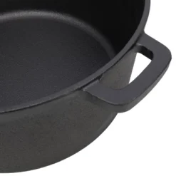 3 In 1 Pre-Seasoned Cast Iron Dutch Oven,Camping Deep Pot, 5 Quart. Cover As A Skillet With Ribbed Bottom Design. With 2pcs Silicone Handel Covers -Bold Design Store GUEST 2efa94ba c918 40df 9c90 f7028630e347 2