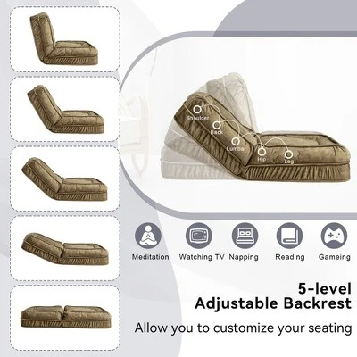 Polyester Human Dog Bed For Adult & Pets,with 5 Adjustable Position &Massage Pillow, Bean Bag Floor Sofa With 2 Soft Pillows 3 Polyester Human Dog Bed For Adult & Pets,with 5 Adjustable Position &Massage Pillow, Bean Bag Floor Sofa With 2 Soft Pillows - Image 3