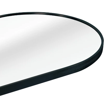 Black 63 X 20IN Pill Shaped Full Lenghth Mirror Or Bathroom Mirror 3 Black 63 X 20IN Pill Shaped Full Lenghth Mirror Or Bathroom Mirror - Image 3