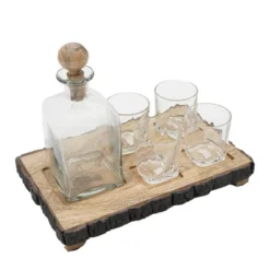S/6 Alaine Bar Set With Mango Wood Stand 23 S/6 Alaine Bar Set With Mango Wood Stand -Bold Design Store GUEST 324b7e3a 416d 4fcd a089 0e1435252371