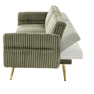 79 Inch Polyester Sofa Bed, Foldable Double Sofa Bed With Folding Armrests, Suitable For Living Rooms And Small Spaces 13 79 Inch Polyester Sofa Bed, Foldable Double Sofa Bed With Folding Armrests, Suitable For Living Rooms And Small Spaces - Image 13