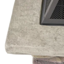 28" MGO Wood Burning Outdoor Fire Pit With Lid - Natural Stone 14 28" MGO Wood Burning Outdoor Fire Pit With Lid - Natural Stone -Bold Design Store GUEST 3368e349 8fe4 47d3 ac1a 41740297c9e6