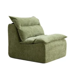 Single Chair Sofa Lounge Chair With Backrest Fully Compressed Sofa Suitable For Living Room, Bedroom, Polyester,GREEN -Bold Design Store GUEST 356e3158 ab8f 43ff 8a5e 3942e0552df6