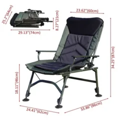 Camping Lounge Chair, Portable Folding Reclining Camping Chair With Adjustable Backrest For Indoor And Outdoor Camping Hiking Fishing,Green+black -Bold Design Store GUEST 3635cb40 c1b3 439c b65f c44a96160cc3