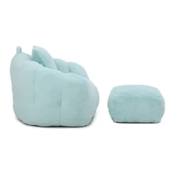 Giant Bean Bag Chair WithFootstool, Oversized Bean Bag For Adults And Kids, Polyester Shell-Shaped Large Chair With Filler, Stuffed Big Accent Sofa -Bold Design Store GUEST 37e8c1ae 6492 49a4 ad79 7685bd7afefe