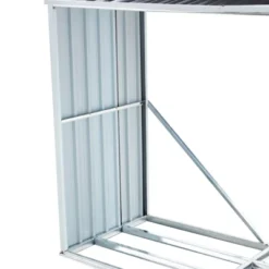 Log Storage Shed, Log Holder With Roof, Log Storage Shed, Firewood Rack For Backyard Garden Patio Porch, Anthracite Galvanized Steel 70.9" -Bold Design Store GUEST 3b14303a 6946 4925 bd5e 8b77a5c045fe