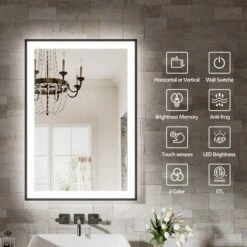 55x30 Inch Frameless LED Bathroom Mirror,Smart Mirror -Bold Design Store GUEST 3c9df743 580d 4581 920d fb3b6a8dc52e