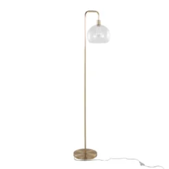Metro 61" Contemporary Metal Floor Lamp In Royal Gold Metal With Clear Seeded Glass Shade From Grandview Gallery By LumiSource 6 Metro 61" Contemporary Metal Floor Lamp In Royal Gold Metal With Clear Seeded Glass Shade From Grandview Gallery By LumiSource -Bold Design Store GUEST 3d867679 d768 4f88 a8a5 661bcd77a905