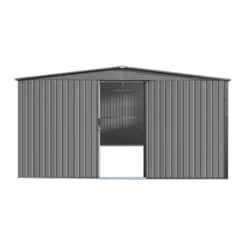 New Outdoor Storage Shed Has Two Functions:Metal Shed And Firewood Shed 14 Ft X 12 Ft, More Suitable For Winter , Grey -Bold Design Store GUEST 3f3b0b42 5dc9 426f 8441 48d8f828a4da