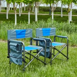 2-piece Padded Folding Outdoor Chair With Storage Pockets,Lightweight Oversized Directors Chair For Outdoor Camping, Picnics And Fishing 31 2-piece Padded Folding Outdoor Chair With Storage Pockets,Lightweight Oversized Directors Chair For Outdoor Camping, Picnics And Fishing -Bold Design Store GUEST 425609b7 ec6d 4f19 a03e 60727de32aaa