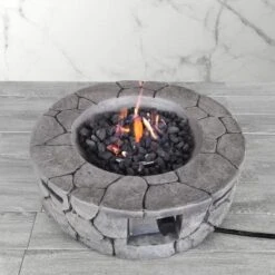 9'' H X 28'' W Fiber Reinforced Concrete Outdoor Fire Pit -Bold Design Store GUEST 448d3ecb c4cd 4ece 8d86 e7975a02907c