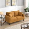 57 " High Resilience Loveseat Sofa, Wooden Frame 2 Seat Sofa, Comfy , Small Space Saving Modern Polyester Sofa