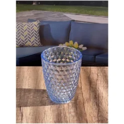 Diamond Cut Acrylic Glasses Drinking Set Of 4 (12oz), Plastic Drinking Glasses, BPA Free Cocktail Glasses, Drinkware Set, Drinking Water Glasses -Bold Design Store GUEST 455b0bae 3371 4cbf 8c87 bd0a71893824