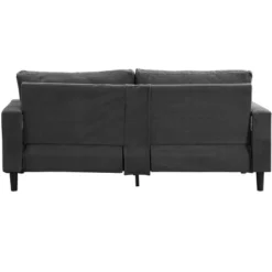 74" High Resilience Three Seater Sofa, Wooden Frame 3 Seat Sofa, Comfy,Modern Polyester Sofa,Living Room Bedroom Apartment,Dark Gray -Bold Design Store GUEST 4591e3b7 8ab6 49c8 bc83 54efc09fa48e